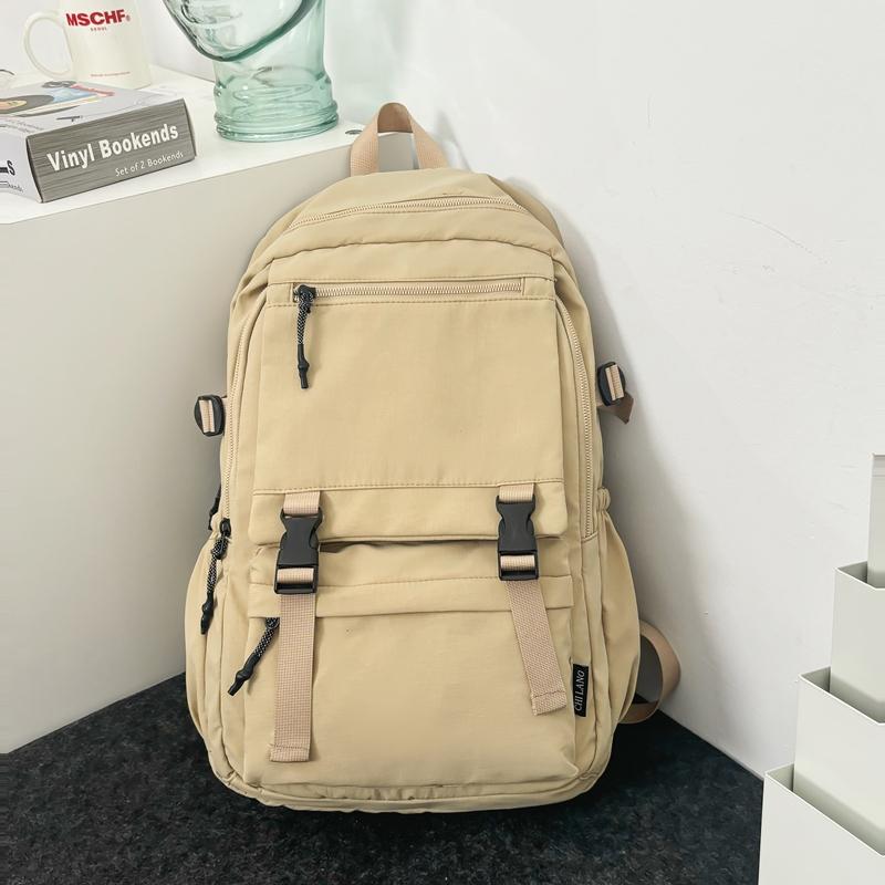 Männer Einfarbig Rucksack Frauen Große Kapazität Reise Rucksack Student Schul