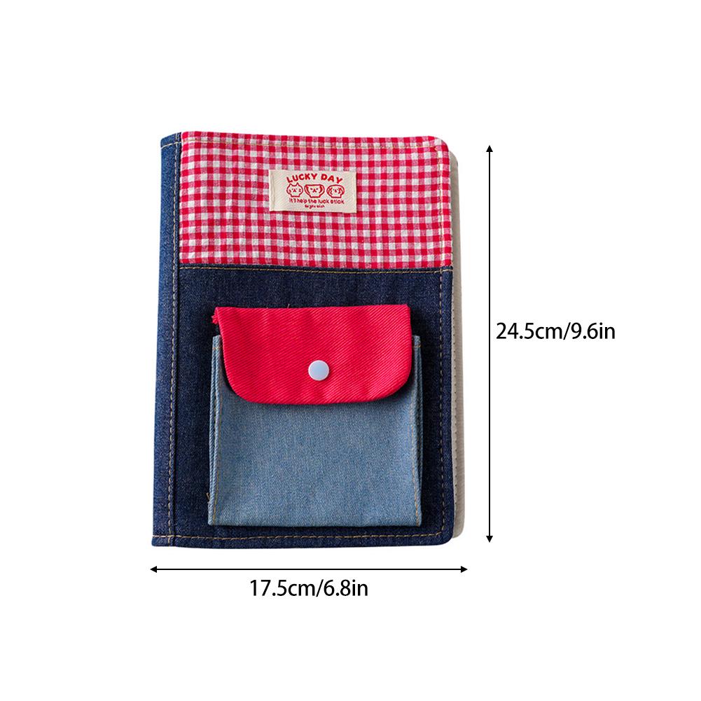 Denim Cloth Notebook Diary DIY Journal Notebook Scrapbook School Study Stationery Gift For Kids Students