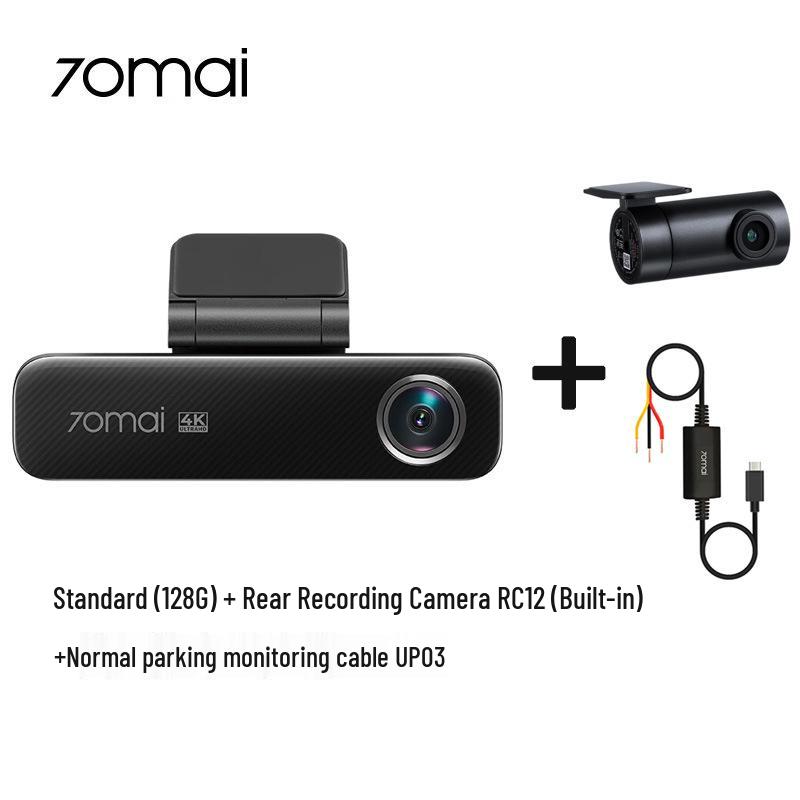 70mai M800 4K Nachtsicht Dashcam: Doppelaufnahme vorne/hinten mit 4G-Fernüberwachung & Parküberwachung.