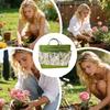 Garden Tool Bag Multi-Compartment Oxford Heavy Duty Portable Gardening Tool Bag Pouch For Women Men Gardeners Electrician