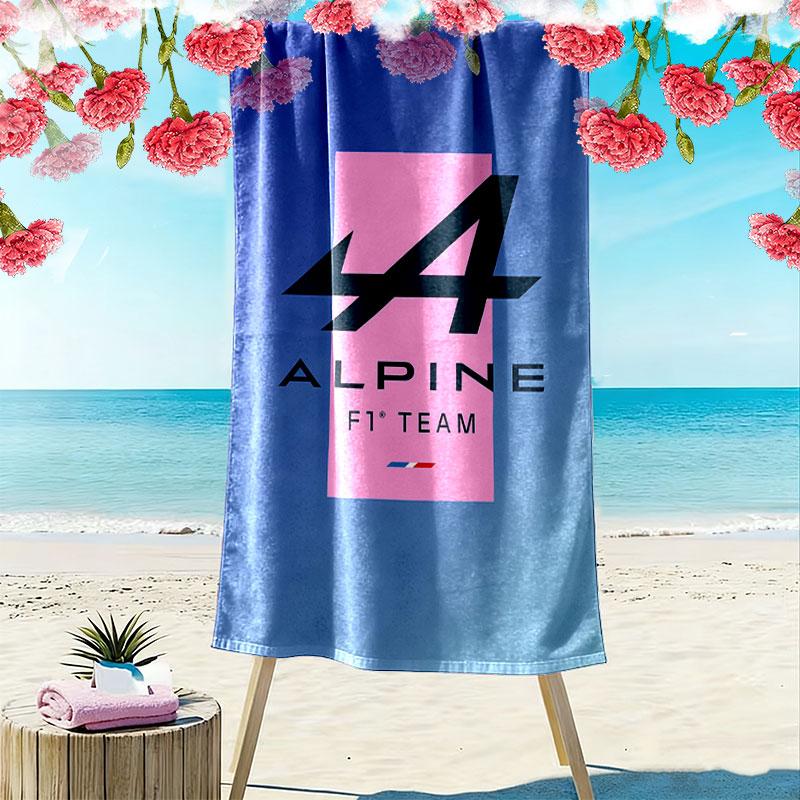 Asciugamano da Spiaggia Stampa Alpine F1, Asciugamano Grande Morbido Asciugatura Rapida per Spiaggia Campeggio Nuoto