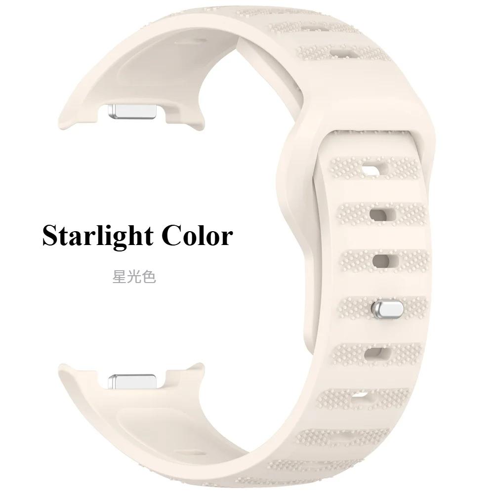 Řemínek pro Samsung Galaxy Watch 8 Classic 46mm Odolný silikonový náramek Nastavitelný náramek se skrytou sponou pro Galaxy Watch 40mm 44mm