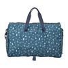Folding Boston Bag, Large, Miffy HPL0004, B273, Navy Small Flowers