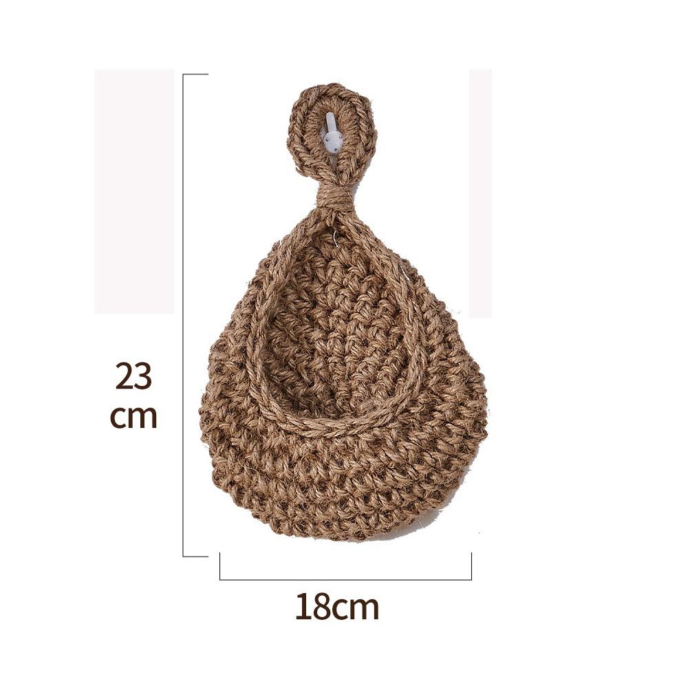Simulated Rattan Fruit Vegetable Basket Woven Hanging Basket New Storage Basket  Home Decoration