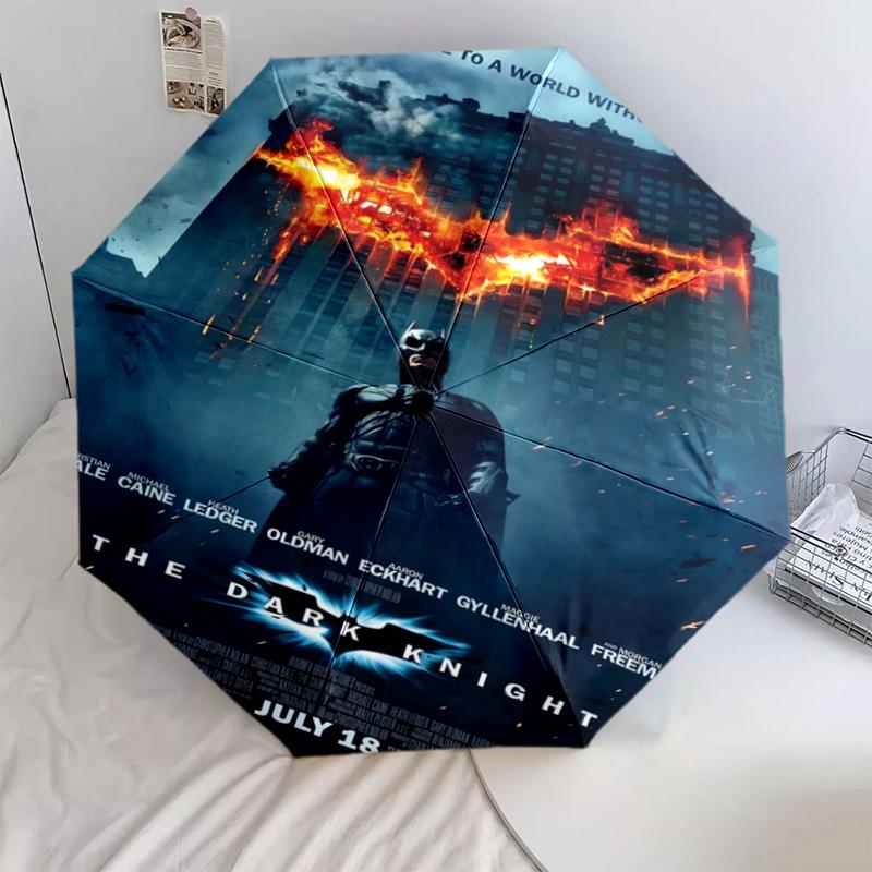 

1 PC Automatic Folding Umbrella - Cartoon Pattern, Portable & Foldable Design with 42 Ribs, Christmas Birthday Gifts