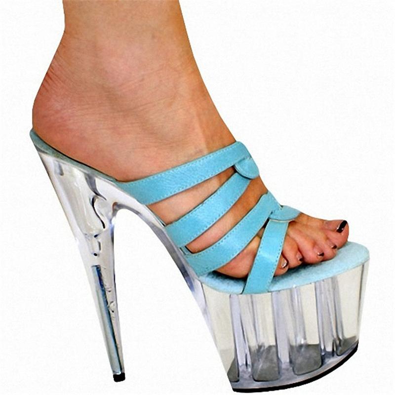 2025 summer new fashion fish mouth women's one-word crystal cool slippers women's fine heel versatile shoes wear high heels