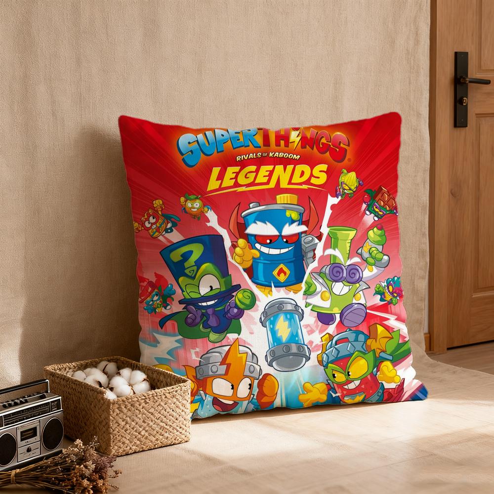 Pillow Case luxurious home office, sofa decorative Multi sized car seat cushions, pillowcases S-Superzings Cartoon