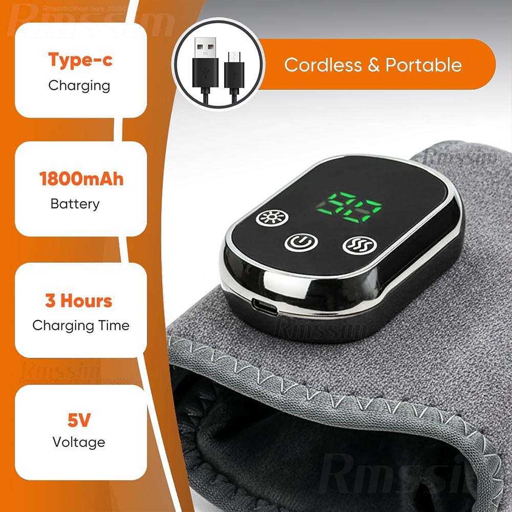 Electric Wrist Brace with Adjustable Hot Compress Vibration Massage Ankle Guard Band Carpal Tunnel Hand Foot Protection Tool