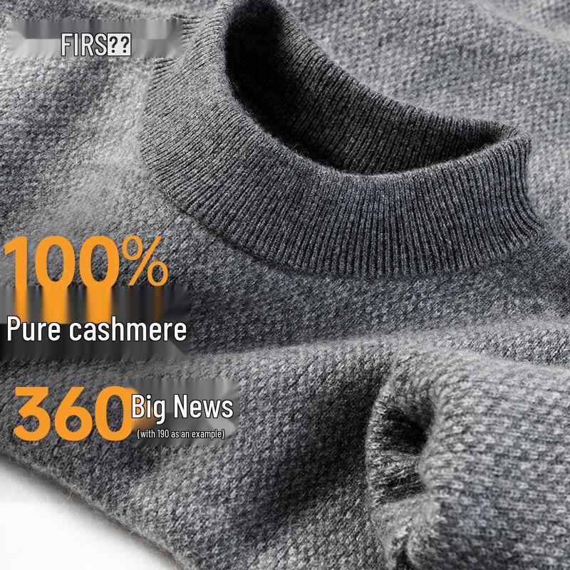 

Мужской свитер Shanshan из 100% кашемира, тяжелый, с круглым вырезом XL