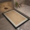 Luxury Vintage Diatomite Bath Mat Bathroom Carpet Super Absorbent Shower Foot Mats Non Slip Quick Dry Toilet Room Rugs Doormat
