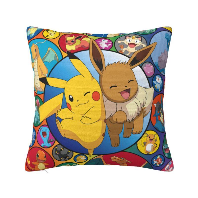 

Пользовательские Покемоны Пикачу Наволочка 35x35 см Мягкий Полиэстер Наволочка Для Дивана Кресла Декорация Постельное Белье Наволочка 30x30cm 12x12in