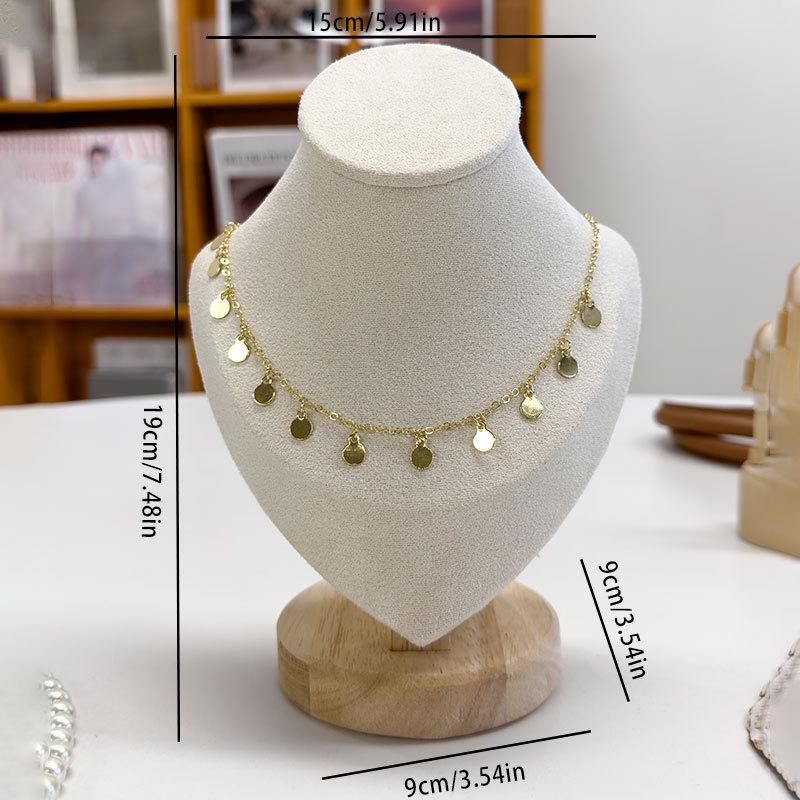 

Portrait Model Jewelry Display Stand Counter Necklace Display Shelf Showcase Necklace Storage Rack Jeweler Shooting Props