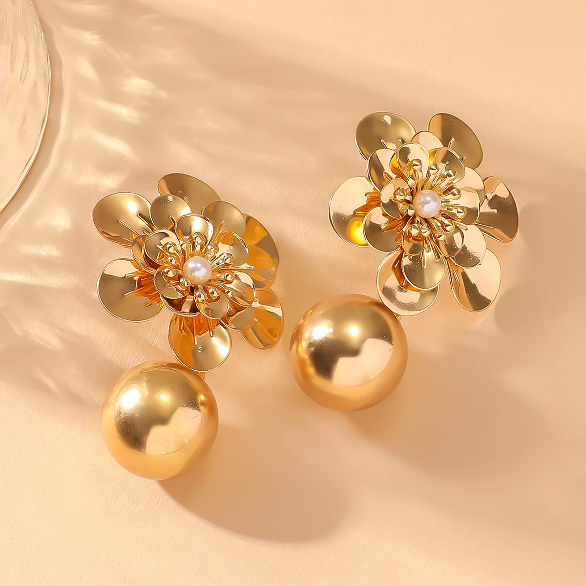 

2 шт. женские модные серьги-цветы ювелирные аксессуары подходят для свидания, вечеринки, фестиваля подарки-1160