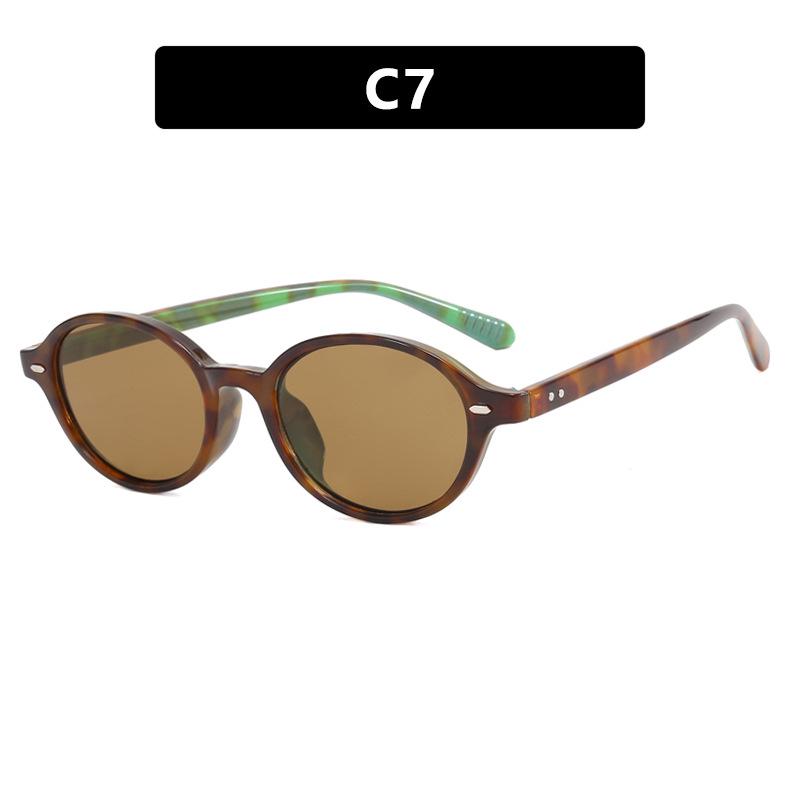 Retro Oval Nerd Glasses Frame with Prescription Option & Anti-Blue Light for Women