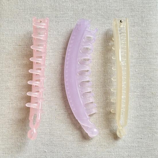 Large Banana Hair Clip Anti-slip Teeth No Damage Hair Clip Back Head Hair Claw High Bun Hair Accessory