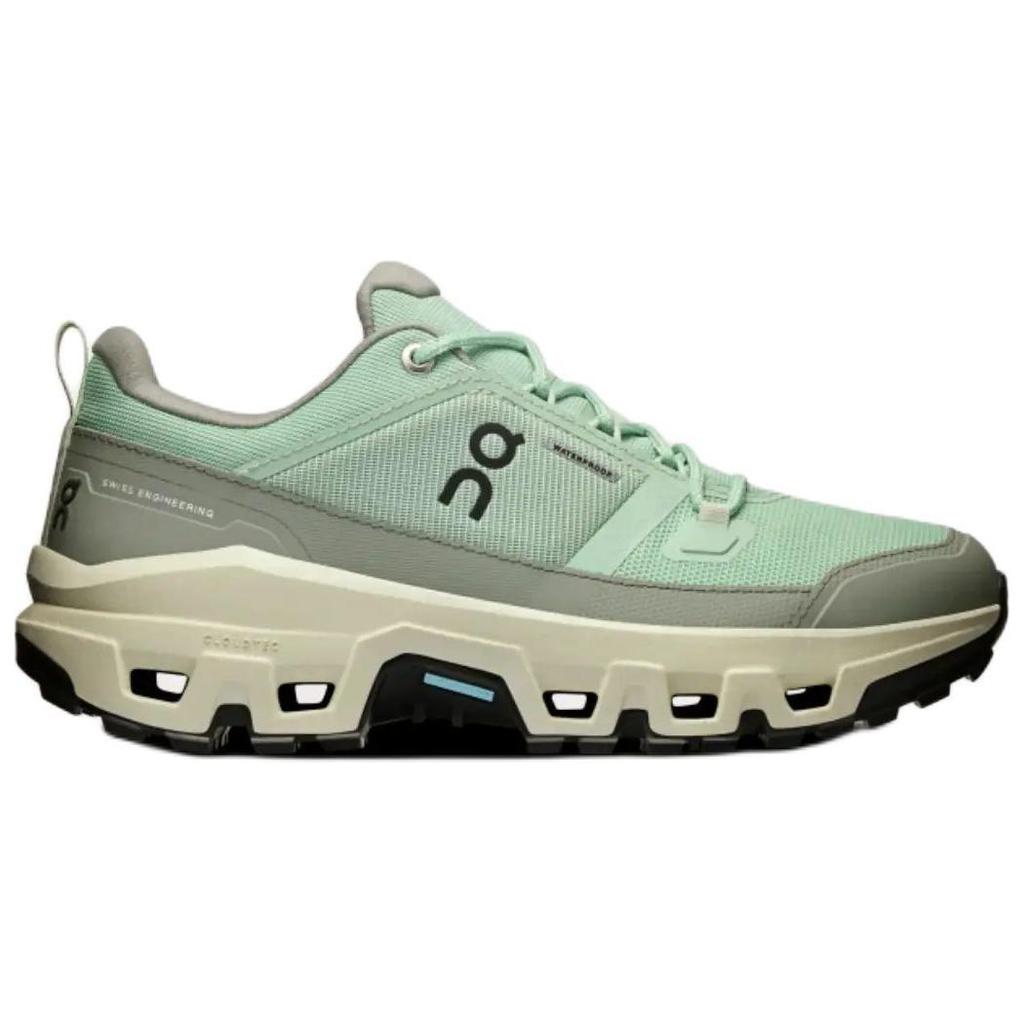 On Cloudrock Low WP Comfortable Durable Slip Resistant Wear Resistant Hiking Shoes Women Hiking Shoes Green 3WF10142078
