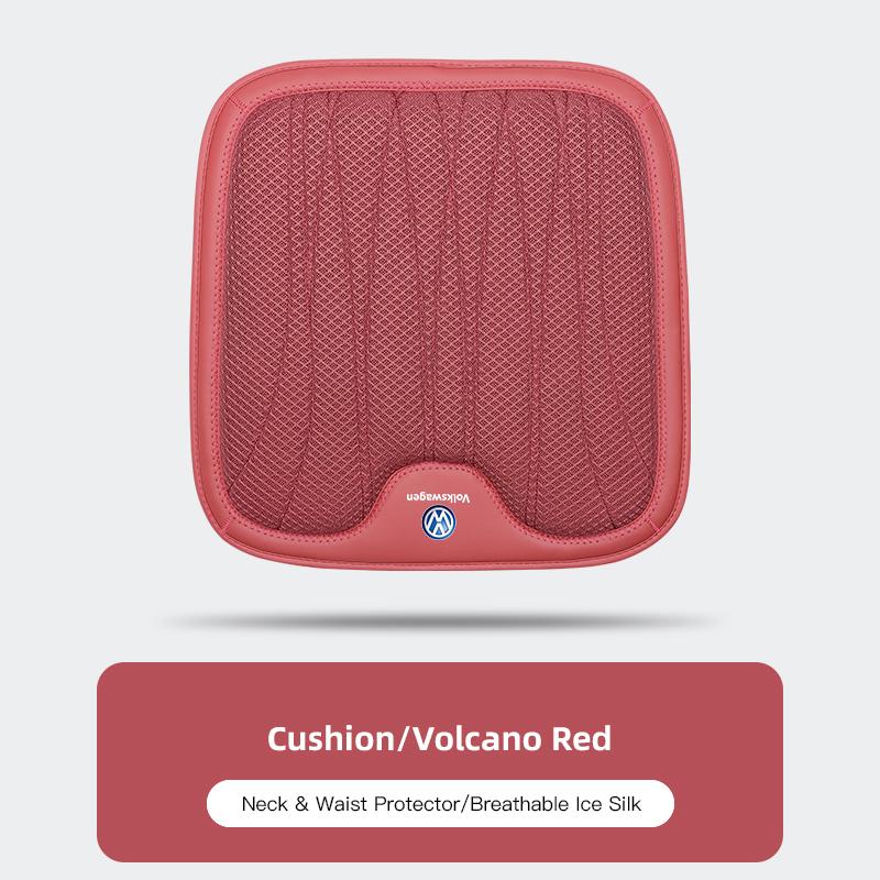 For VOLKSWAGEN VW Car Seat Ice Silk Pillow Neck Driving Seat Headrest Back Cushion For Volkswagen Polo Golf Tiguan Passat Sharan