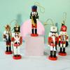3/4/5Pcs Figurines Soldier Puppet Pendant Colorful Nutcracker Doll Nutcracker Puppet  Children Toys