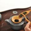5 Stück Chinesische Teezeremonie KungFu Teegeschirr-Set Holz-Teelöffel Nadel Pinzette Clip Pinsel Teetassenhalter Set Zubehör Teezubereitungswerkzeuge