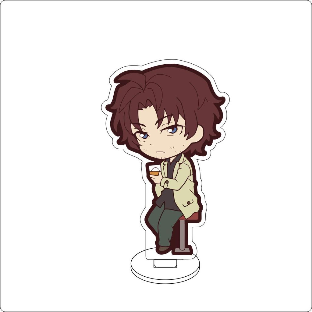 10CM Anime Bungo Stray Dogs Figure Stand Model Nakajima Atsushi/dazai osamu/Kunikida Doppo Cute Desk Decor Standing Sign Gifts
