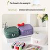 High-Quality Magnetic Needle & Thread Box: Compact Sewing Kit for Home & Dorm Repair