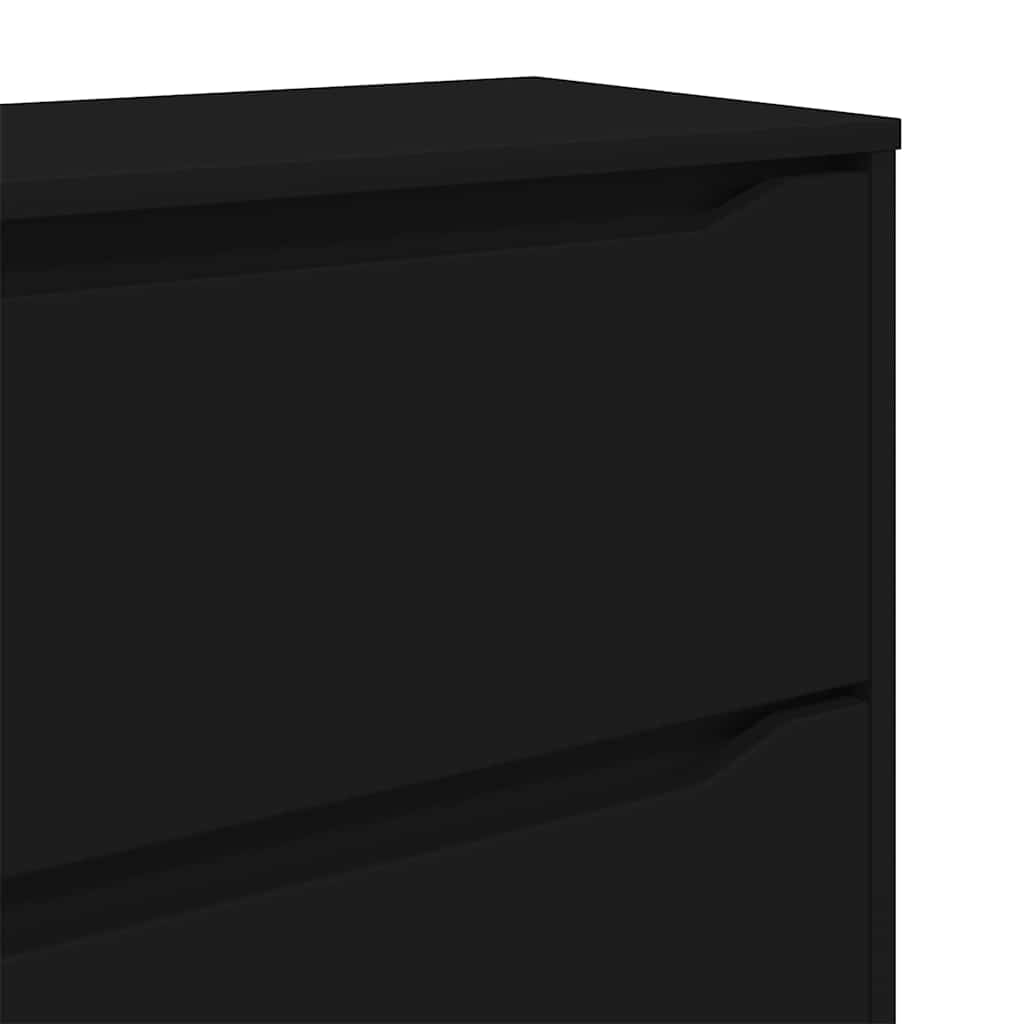 Storage Cabinet Black 80 x 31 x 81 cm Particleboard