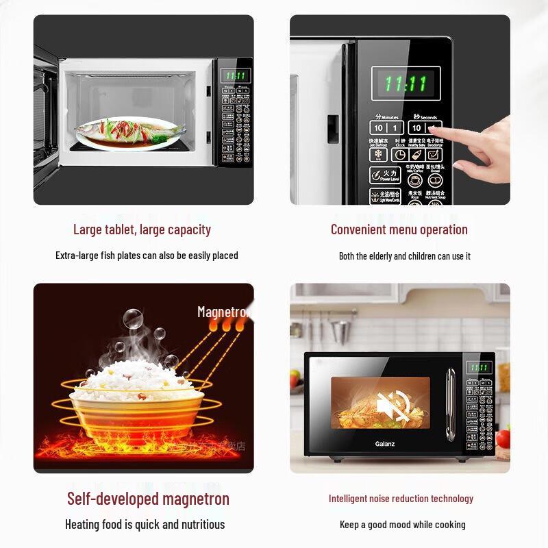 Galanz 20L Flatbed Microwave Oven & Grill Combo CN Plug (adapter Included)