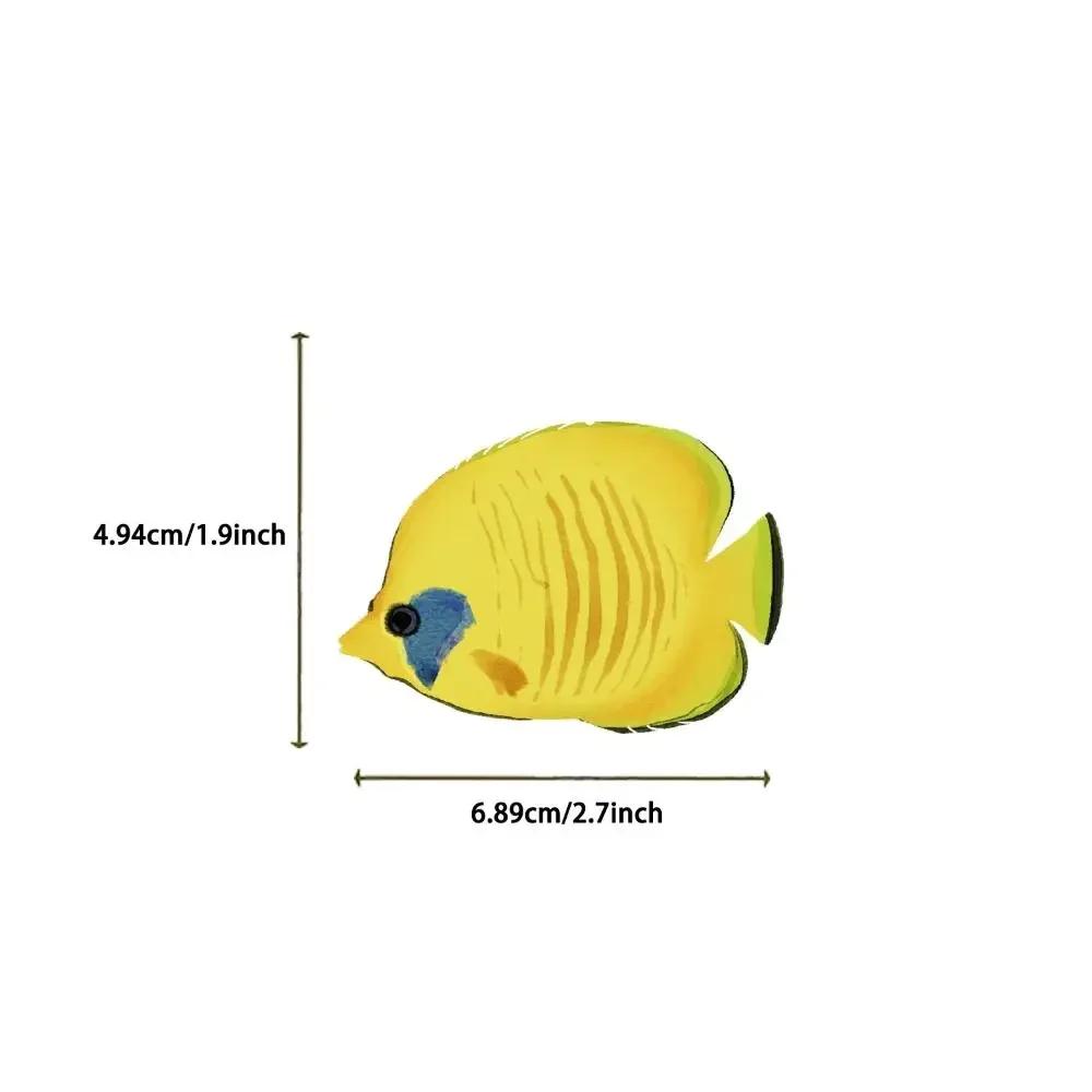50PCS New Waterproof Fish Transparent Stickers Art DIY Laptop Decal Cartoon Living Room Scrapbook Skateboard Luggage