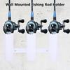 Wall Mounted Fishing Rod Holder Bracket 3 Rods Tube Plastic Boat Fishing Rod Racks