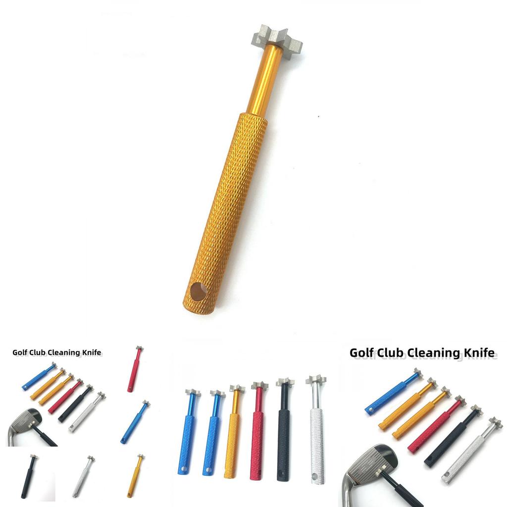 Golfschlägerzubehör aus Edelstahl für sichere und praktische Reinigung Mehrfarbiges 11 cm Sechszackmesser