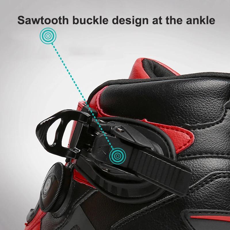 Motorcycle Boots Men Motocross Safety Protection Shoes Outdoor Motos Off-Road Racing Waterproof Anti Slip Short Boot Motorcycles