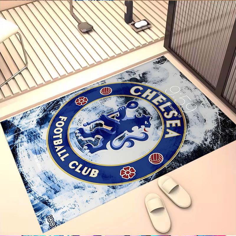 Football Club F.C Print Rug, Washable Floor Carpet, For Entryway Dorm Laundry Room Office Study, Home Decor Birthday Christmas Gift