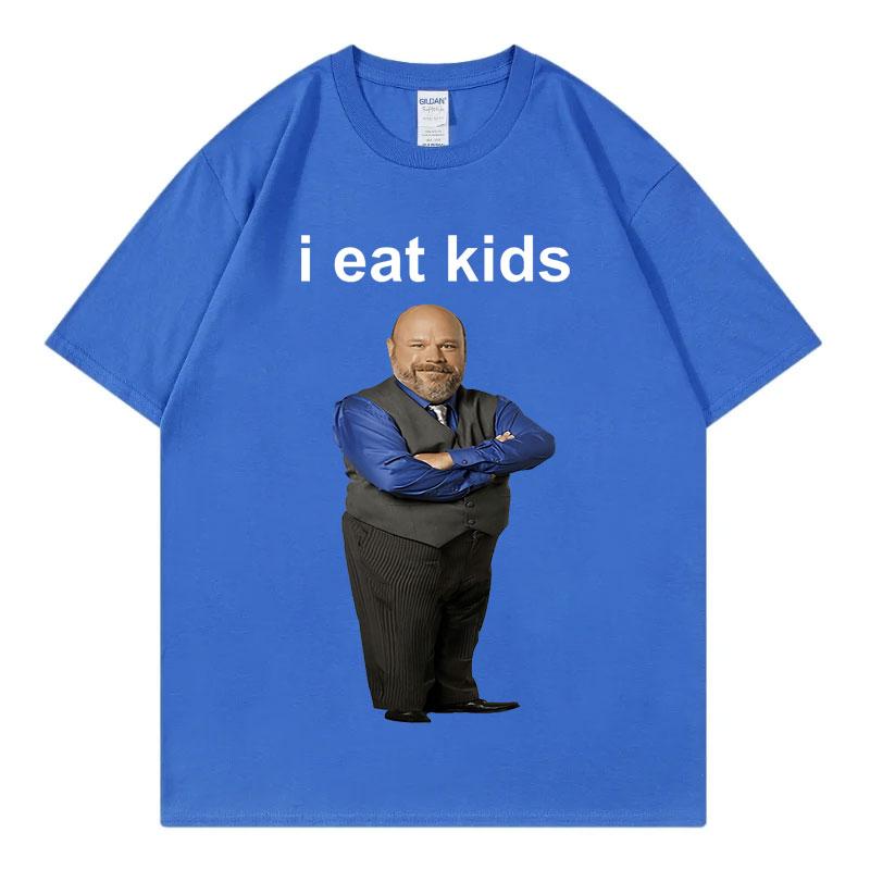 Bertram I Eats Kids Funny Meme T Shirt High Streer Fashion Trend Short Sleeve Tshirt Summer High Quality Cotton Tshirts Unisex