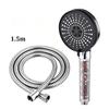 Handheld Shower Head Complete Kit with Mineral Bead Water Purifier Multi Spray Modes No Tools Needed for Softening Hard Water