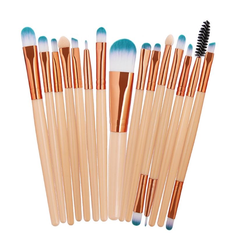 LAMUSELAND 15 Pcs/Set Makeup Brush Face Brush Make Up Tool