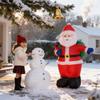 Christmas Inflatable Ornaments - 1.2m Santa Inflatable LED Light Indoor and Outdoor Garden Decoration Xmas Inflatable Model