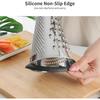 Cheese Grater with Handle - 8 Inch Stainless Steel Cone Grater for Parmesan Cheese, Vegetables, Ginger, and Chocolate