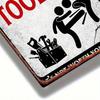Vintage Don't Touch My Tools Metal Sign, 8x12, Retro Tin Plaque for Garage & Man Cave
