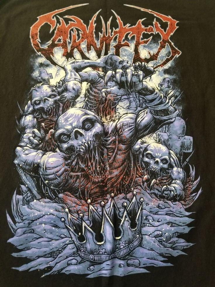 Carnifex Band Size S To 4XL Black Shirt Adults K1068 XXL