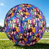 1pc Standard Football Size 5, Soccer Balls, Kpop Pattern Soccer Ball, Machine Stitched, Ball for Training & Outdoor Match