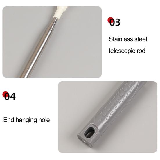 Microfiber Cleaning Duster Telescopic Long Handle Multifunctional Dust Remove Tool Handheld