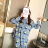 Spring & Autumn Women's Long-Sleeve Pajama Set - Cute Cartoon Design, Plus Size, Cozy Winter Loungewear