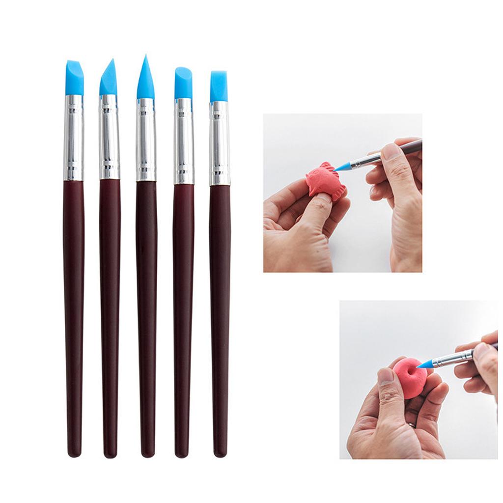 32Pcs Polymer Clay Tools Durable Wood Metal Comfortable Handle Food Grade Widely Used Clay Sculpting Tools for Craft DIY