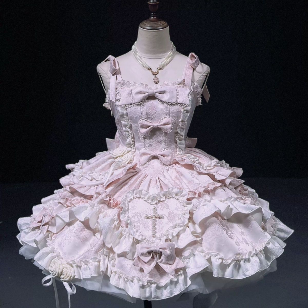 

Японское готическое платье Лолиты для женщин Kawaii Bow кружевное синее платье без рукавов платье принцессы костюм на Хэллоуин подарок для девочек M