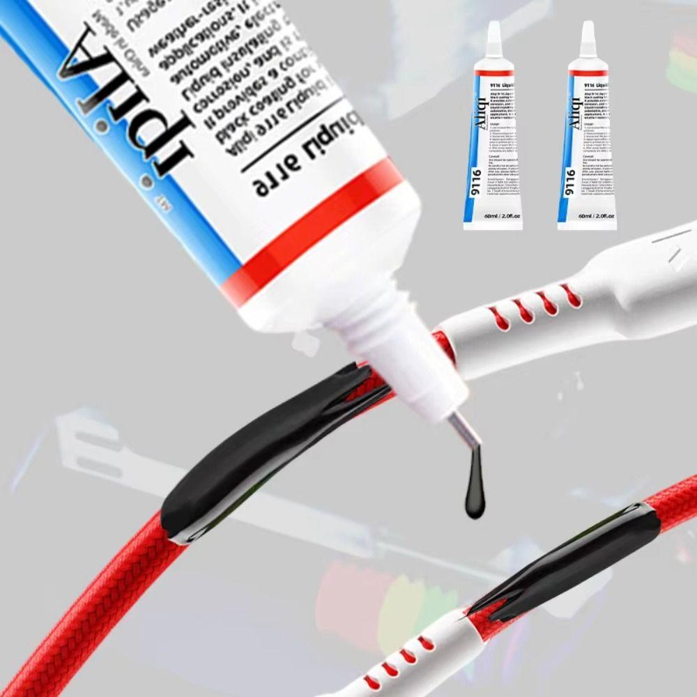 Strong Liquid Electrical Tape Moisture-proof Data Cable Glue Durable Cable Wire Coat Glue  Home