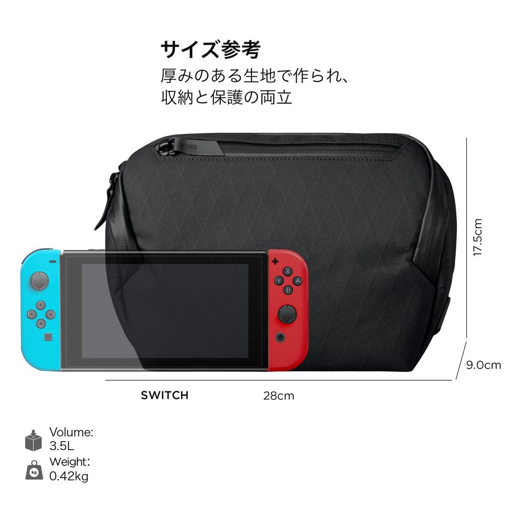 ALPAKA Vertex Pouch Shoulder Bag, Sling Bag, Tech Case, Organizer, and Carrying Bag for iPad mini, Other Devices, and Small Items, with Detachable