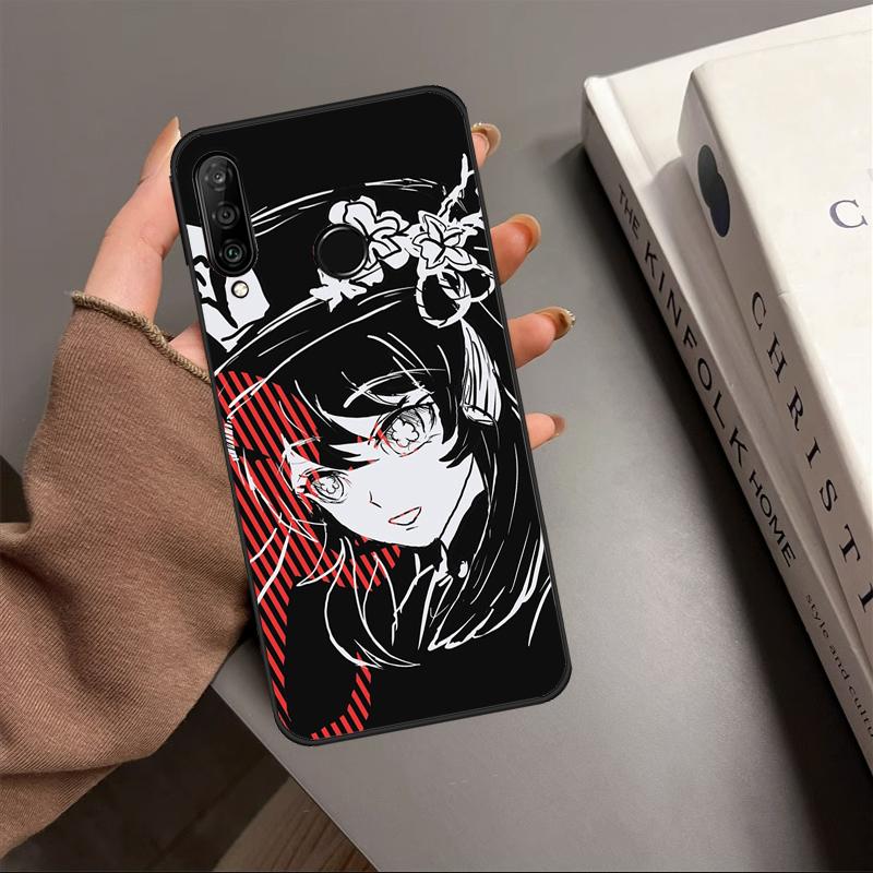 Genshin Impact Hu Tao For Huawei Nova 10 9 SE Y91 Y61 Y90 Y70 Y60 Y72 12s 12i 11i 7i 8i P60 Pro P30 P40 Lite Case