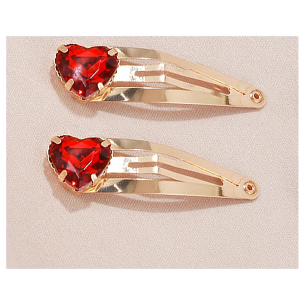 Pink Rainbow Love Side Bangs Clip - Fashionable Alloy Jewelry Hairpin for Girls