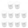 Mätbägare för medicin Behållare 40/28 mm 10 st Mått graderad Med lock 30 ml