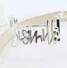 6pcs/bag Hotel Banquet Creative Letter Style Napkin Ring Wedding Restaurant Metal Table Decoration Accessories
